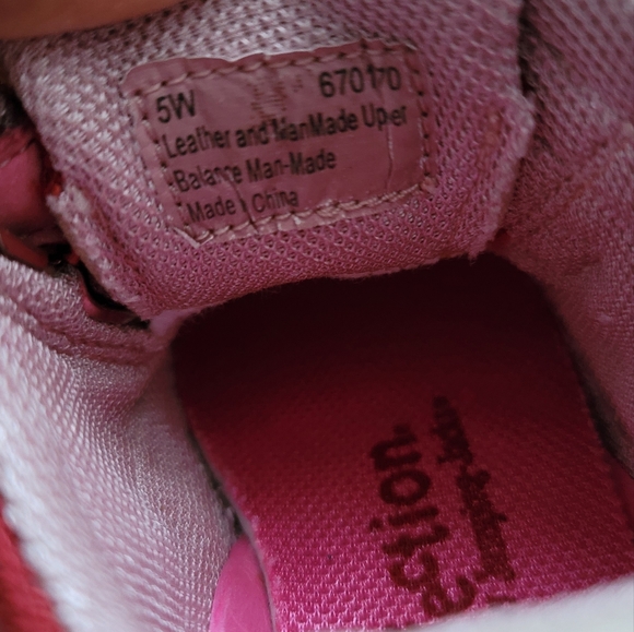 Perfection by Jumping Jacks Girls 5M Walking Toddler Shoes Pink Sneakers Boot - Picture 3 of 12